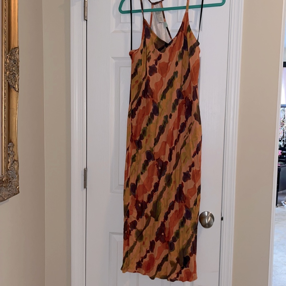 Anthropologie racer back dress. size large. Excellent condition, only worn once.